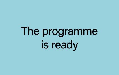 The programme is ready! The programme is ready!